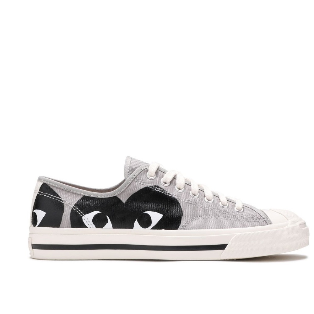 COMME DES GARÇONS PLAY X JACK PURCELL 'DRIZZLE BLACK' SIZE MEN 7